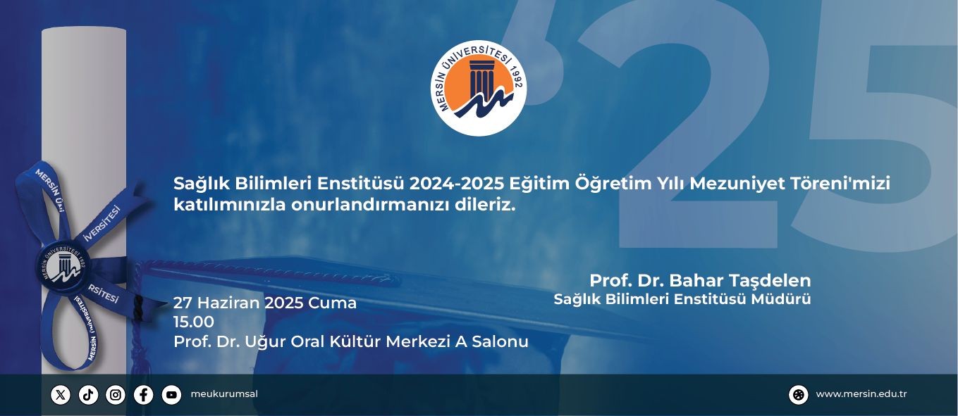 Enstit&uuml;m&uuml;z Mezuniyet T&ouml;reni detayı için tıklayınız