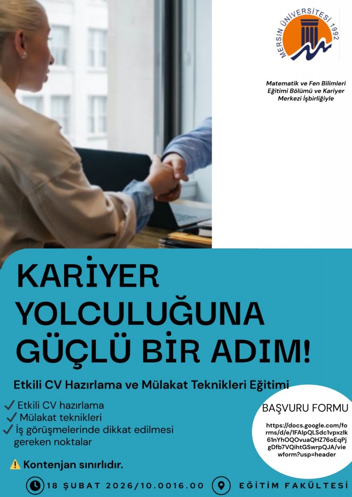 CV ve M&uuml;lakat Teknikleri ve İş Başvuruları Eğitimi detayı için tıklayınız
